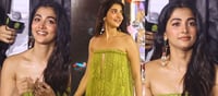 Green Goddess Alert: Pooja Hegde Serving Glam & Spice at Trailer Launch